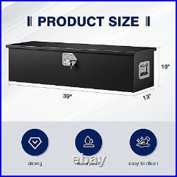 30/39-Inch Steel Tool Box Heavy Duty with Lock Storage for Truck Bed & Trailer