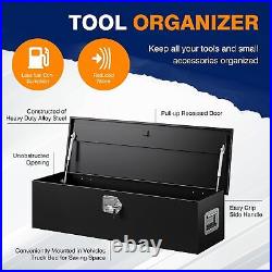 30/39-Inch Steel Tool Box Heavy Duty with Lock Storage for Truck Bed & Trailer