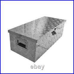 30 Aluminum Toolbox Truck Bed ATV Trailer Box Tool Storage Small Narrow with Lock