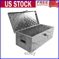 30'' Auminum Tool Box Truck ATV Trailer Garage Storage Box Small Narrow Tool Box