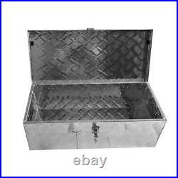 30'' Auminum Tool Box Truck ATV Trailer Garage Storage Box Small Narrow Tool Box