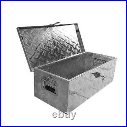 30'' Auminum Tool Box Truck Bed ATV Trailer Storage Box Small Narrow Lockable