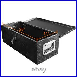 30 Heavy Duty Black Aluminum Tool Box Truck Pickup Trailer Storage+Lock+Keys 30 Heavy Duty Black Aluminum Tool Box Truck Pickup Trailer Storage+Lock+Keys