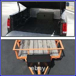 30 Heavy Duty Black Aluminum Tool Box Truck Pickup Trailer Storage+Lock+Keys