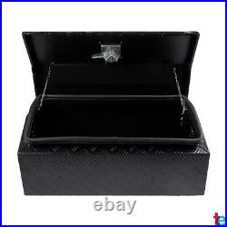 30 In Black Aluminum Diamond Plated Tool Box Trailer FreightlIner Truck Storage