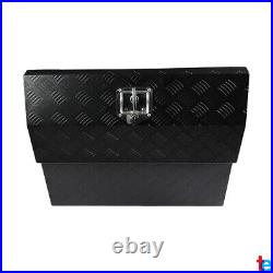 30 In Black Aluminum Diamond Plated Tool Box Trailer FreightlIner Truck Storage