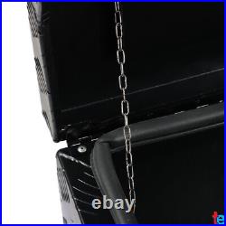 30 In Black Aluminum Diamond Plated Tool Box Trailer FreightlIner Truck Storage