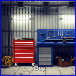 30 Rolling Steel Tool Box Cart Storage Cabinet Heavy Duty Garage with 6 Drawers