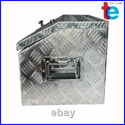 30 Silver Aluminum Alloy Underbody Storage Tool Box Pentagon for Truck Trailer