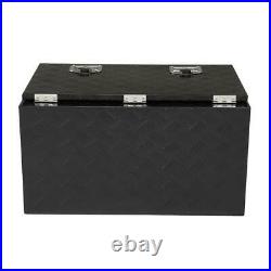 30 Truck/Pickup Bed Trailer Tongue Aluminum Tool Box Tote Storage Lock Black