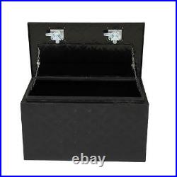 30 Truck/Pickup Bed Trailer Tongue Aluminum Tool Box Tote Storage Lock Black