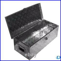 30 x13 x10 Silver Aluminum Tool Box for Stake bed Truck Flatbed RV Camper