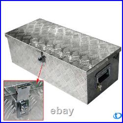 30 x13 x10 Silver Aluminum Tool Box for Stake bed Truck Flatbed RV Camper
