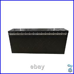 30 x13 x13 Black Aluminum Storage Tool Box for Flatbed Trailer Pickup Truck