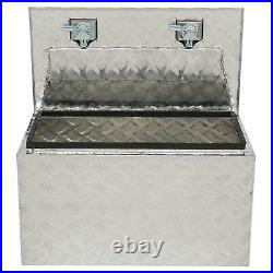 30x 18x 17 Aluminum Underbody Trunk Bed Trailer Tool Box Storage withLock