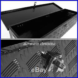 30x13x10 Black Aluminum Pickup Truck Trunk Bed Tool Box Trailer Storage+lock