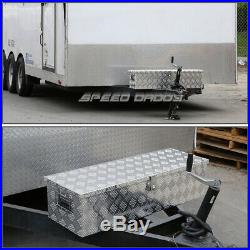 30x13x10 Chrome Aluminum Pickup Truck Trunk Bed Tool Box Trailer Storage+lock