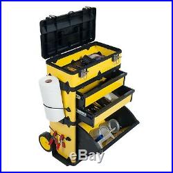 33 Inch High Metal Rolling Trolley Tool Box Great for Work Vans and Trucks