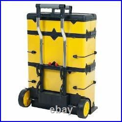 33 Inch High Portable Rolling Trolley Tool Box Great for Work Vans and Trucks