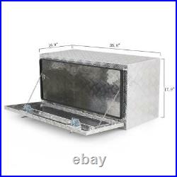 36 Aluminum Tool Box Storage for Truck Pickup Bed Trailer Tongue withLock Silver