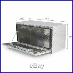 36 Aluminum Truck Flat Bed Tool Box Trailer Underbody Storage Box Portable