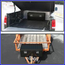 36 Heavy Duty Black Aluminum Tool Box Truck Storage Underbody Trunk Trailer