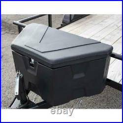 36 Plastic Trailer Tongue Truck Tool Box Matte Black Storage Organizer Pick up