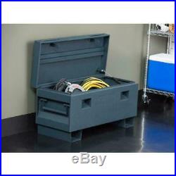 36 in. Job site box, gray trinity storage tool truck jobsite lockable garage