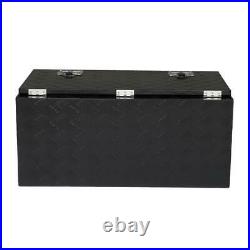 36black Aluminum Pickup Truck Trunk Bed Tool Box Trailer Storage+lock