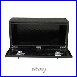 36black Aluminum Pickup Truck Trunk Bed Tool Box Trailer Storage+lock