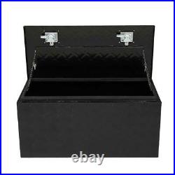 36black Aluminum Pickup Truck Trunk Bed Tool Box Trailer Storage+lock