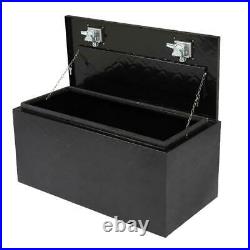 36black Aluminum Pickup Truck Trunk Bed Tool Box Trailer Storage+lock