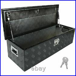 39 Inch Heavy Duty Silver Aluminum 5 Bar Tread Tool long Box Truck Pickup Black