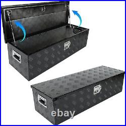 39 Inch Heavy Duty Silver Aluminum 5 Bar Tread Tool long Box Truck Pickup Black