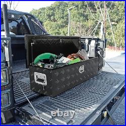 39 Inch Heavy Duty Silver Aluminum 5 Bar Tread Tool long Box Truck Pickup Black