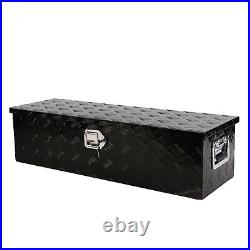 39 Inch Truck Bed Tool Boxes Heavy Duty Aluminum with Sliding Shelf, Diamond Plat