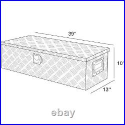 39 inch Aluminum tool box, heavy duty truck bed tool box, outdoor trailer pickup