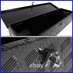 39x 13x 10black Aluminum Pickup Truck Trunk Bed Camper Tool Box Storage+lock