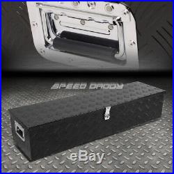 39x13x10 Black Aluminum Pickup Truck Trunk Bed Tool Box Trailer Storage+lock