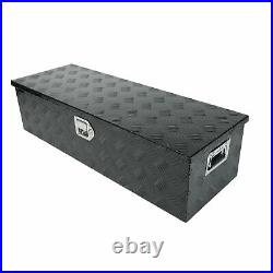 39x13x10 Black Aluminum Pickup Truck Trunk Bed Tool Box Trailer Storage+lock