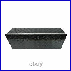 39x13x10 Black Aluminum Pickup Truck Trunk Bed Tool Box Trailer Storage+lock