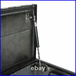 39x13x10 Black Aluminum Pickup Truck Trunk Bed Tool Box Trailer Storage+lock