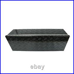 39x13x10black Aluminum Pickup Truck Trunk Bed Tool Box Underbody Storage+lock