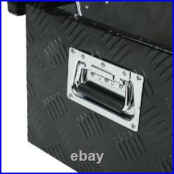 39x13x10black Aluminum Pickup Truck Trunk Bed Tool Box Underbody Storage+lock