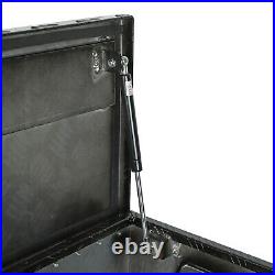 39x13x10black Aluminum Pickup Truck Trunk Bed Tool Box Underbody Storage+lock