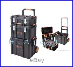 3in1 22 Tool Box Portable Rolling Cart Professional Storage Organizer Toolbox