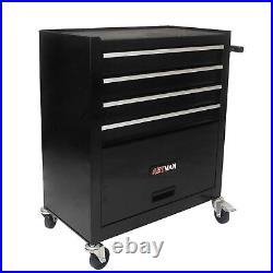 4-Drawer Rolling Tool Box Metal Storage Cabinet Tool Chest with Wheels