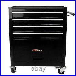 4 Drawers Rolling Tool Box Cart Chest Tool Garage Storage Cabinet with Wheels