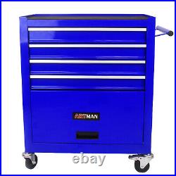 4 Drawers Rolling Tool Box Cart Chest Tool Garage Storage Cabinet with Wheels US