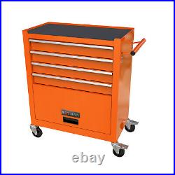 4 Drawers Rolling Tool Box Cart Chest Tool Garage Storage Cabinet with Wheels US